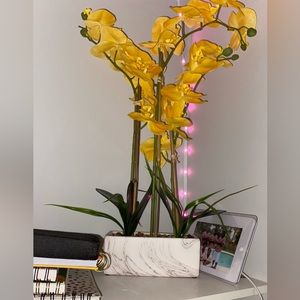 Fake yellow flowers
